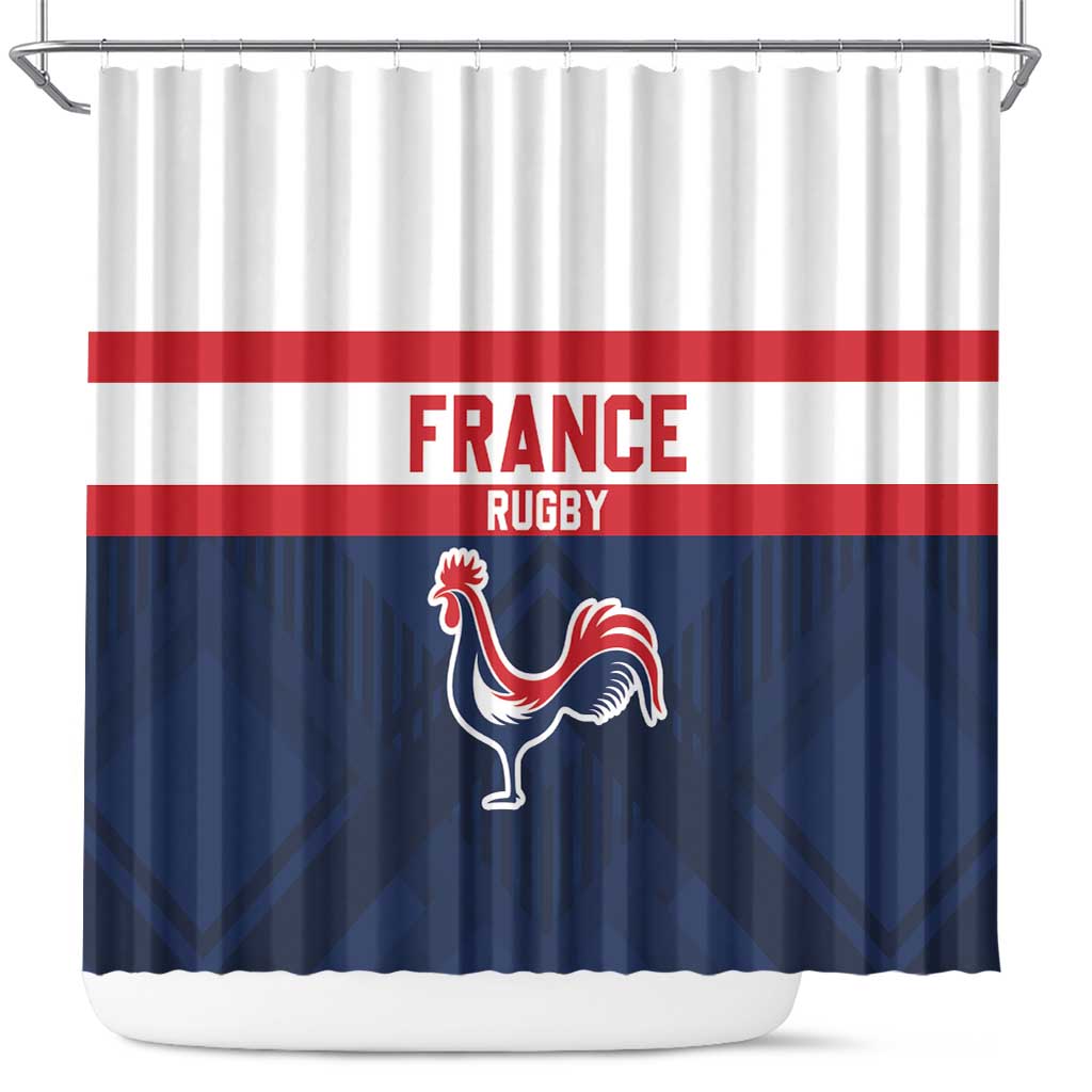 France Rugby Shower Curtain Go Les Bleus Simple Style - Wonder Print Shop
