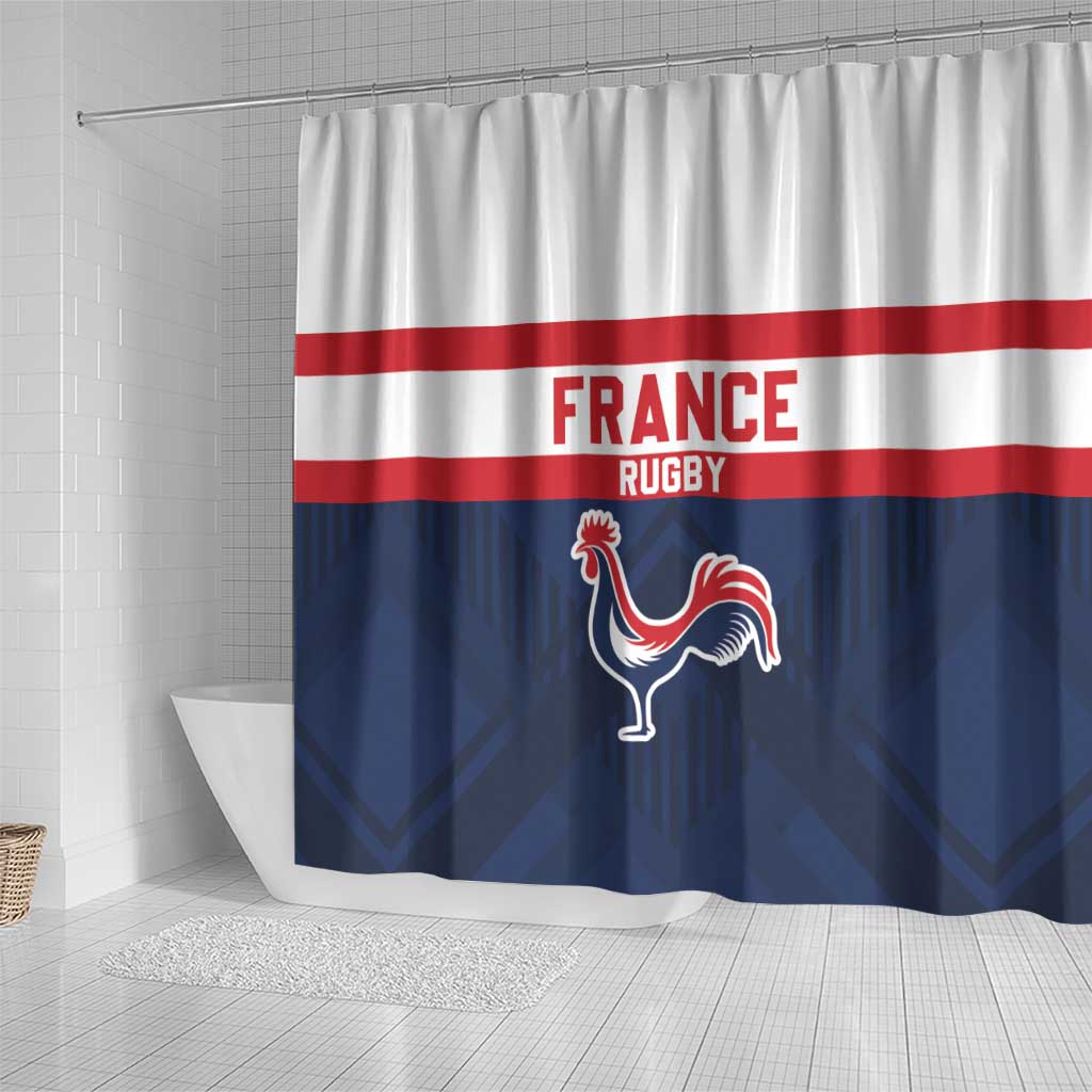 France Rugby Shower Curtain Go Les Bleus Simple Style - Wonder Print Shop