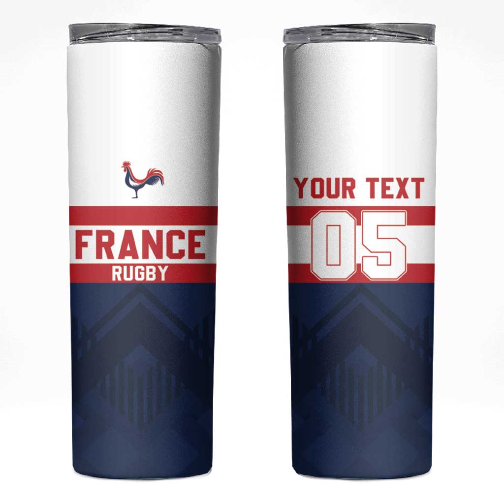 France Rugby Custom Skinny Tumbler Go Les Bleus Simple Style - Wonder Print Shop