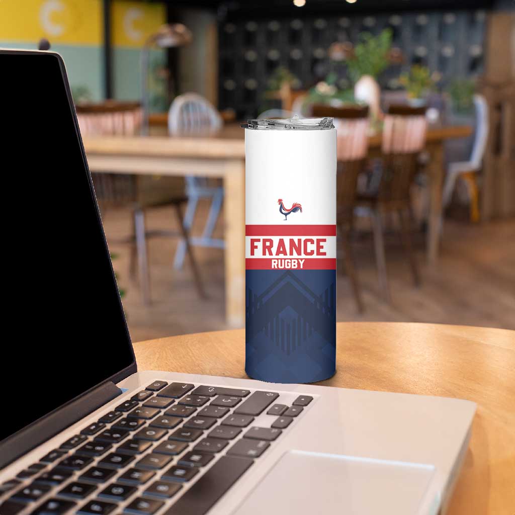 France Rugby Custom Skinny Tumbler Go Les Bleus Simple Style - Wonder Print Shop