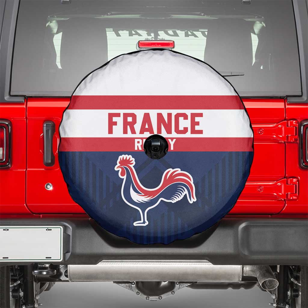 France Rugby Spare Tire Cover Go Les Bleus Simple Style - Wonder Print Shop