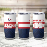 France Rugby Custom Tumbler Cup Go Les Bleus Simple Style - Wonder Print Shop