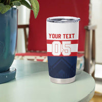 France Rugby Custom Tumbler Cup Go Les Bleus Simple Style - Wonder Print Shop