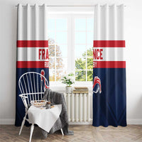 France Rugby Window Curtain Go Les Bleus Simple Style - Wonder Print Shop