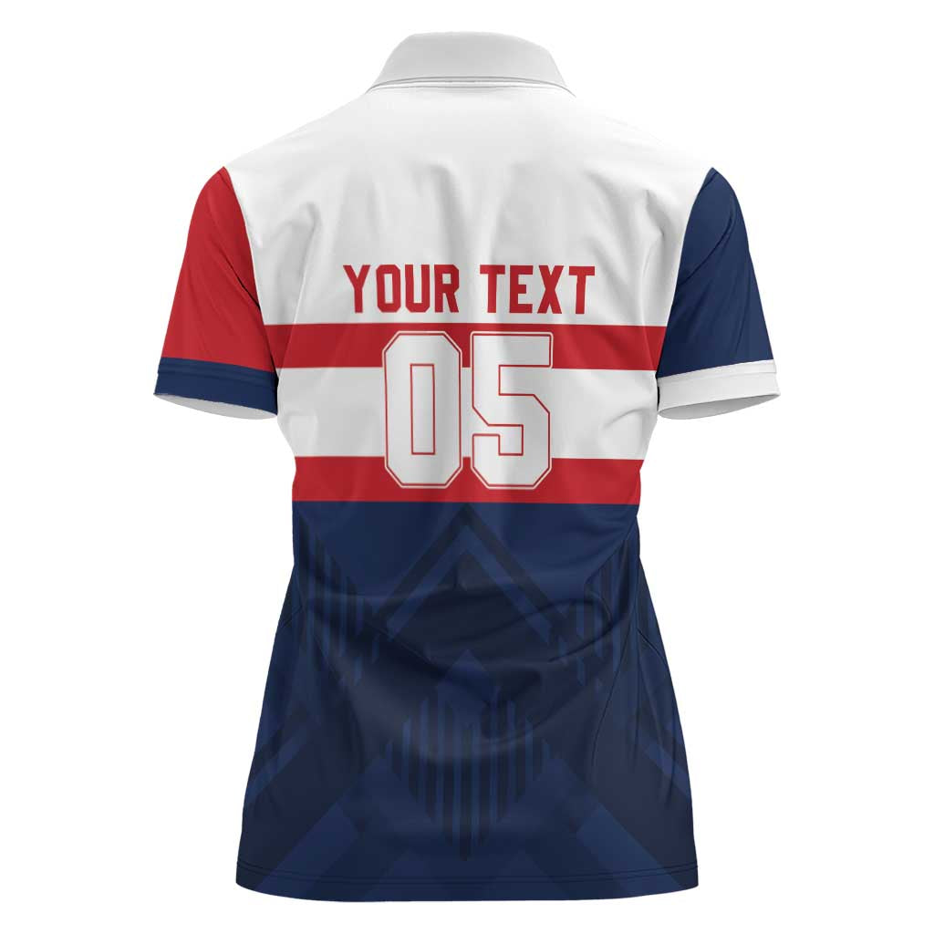 France Rugby Custom Women Polo Shirt Go Les Bleus Simple Style - Wonder Print Shop