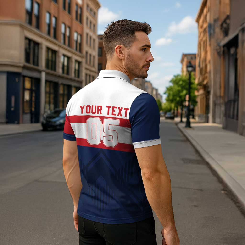 France Rugby Custom Zipper Polo Shirt Go Les Bleus Simple Style - Wonder Print Shop