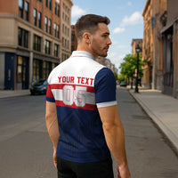 France Rugby Custom Zipper Polo Shirt Go Les Bleus Simple Style - Wonder Print Shop