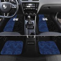 France And New Zealand Rugby Custom Car Mats Les Bleus Rooster With Maori Tiki - Wonder Print Shop