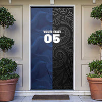 France And New Zealand Rugby Custom Door Cover Les Bleus Rooster With Maori Tiki - Wonder Print Shop