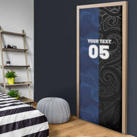France And New Zealand Rugby Custom Door Cover Les Bleus Rooster With Maori Tiki - Wonder Print Shop