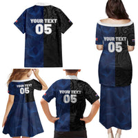 France And New Zealand Rugby Custom Family Matching Puletasi and Hawaiian Shirt Les Bleus Rooster With Maori Tiki - Wonder Print Shop