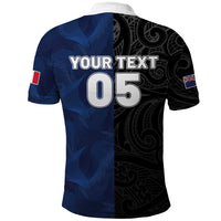 France And New Zealand Rugby Custom Polo Shirt Les Bleus Rooster With Maori Tiki - Wonder Print Shop