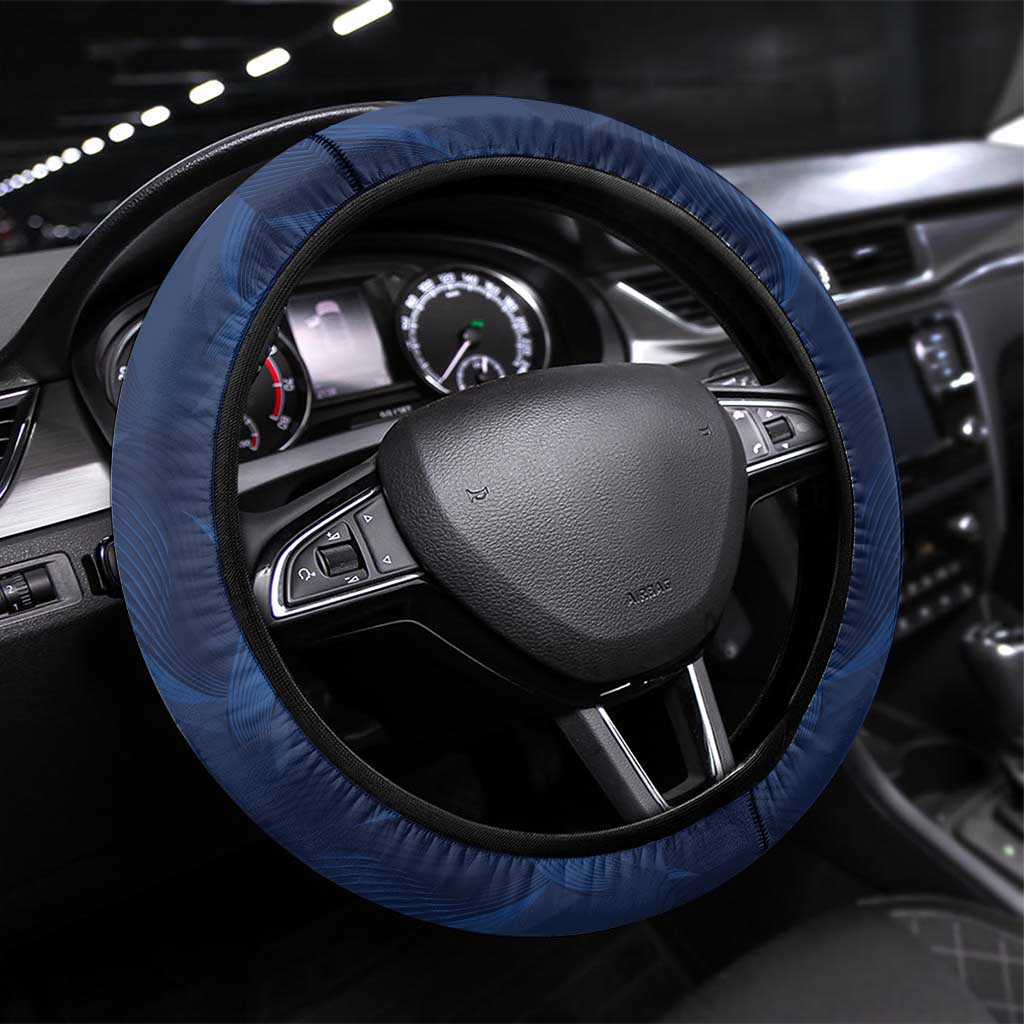 France And New Zealand Rugby Steering Wheel Cover Les Bleus Rooster With Maori Tiki - Wonder Print Shop