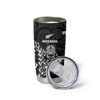 France And New Zealand Rugby Custom Tumbler Cup Les Bleus Rooster With Maori Tiki - Wonder Print Shop