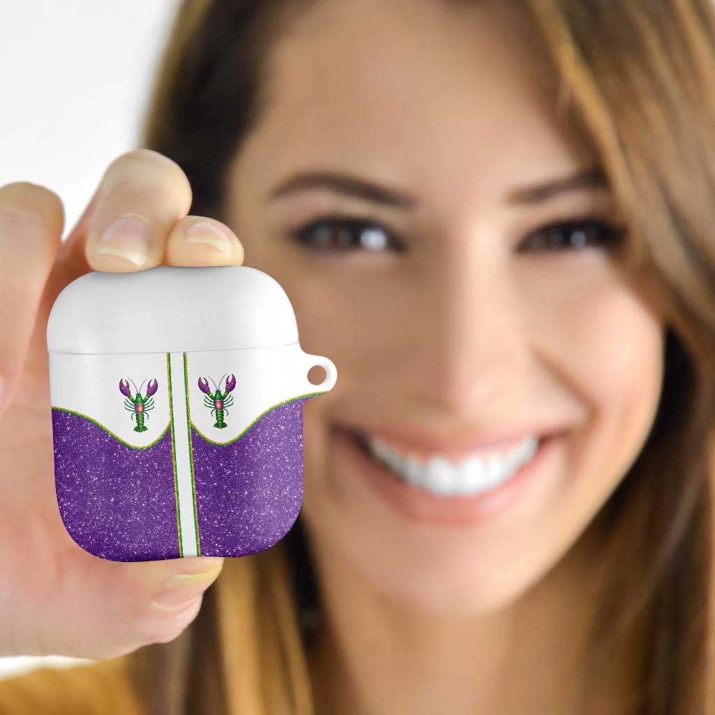 Mardi Gras Crawfish AirPods Case Western Yoke Glitter Style