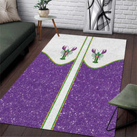 Mardi Gras Crawfish Area Rug Western Yoke Glitter Style