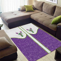 Mardi Gras Crawfish Area Rug Western Yoke Glitter Style