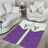 Mardi Gras Crawfish Area Rug Western Yoke Glitter Style