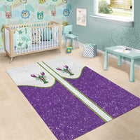 Mardi Gras Crawfish Area Rug Western Yoke Glitter Style