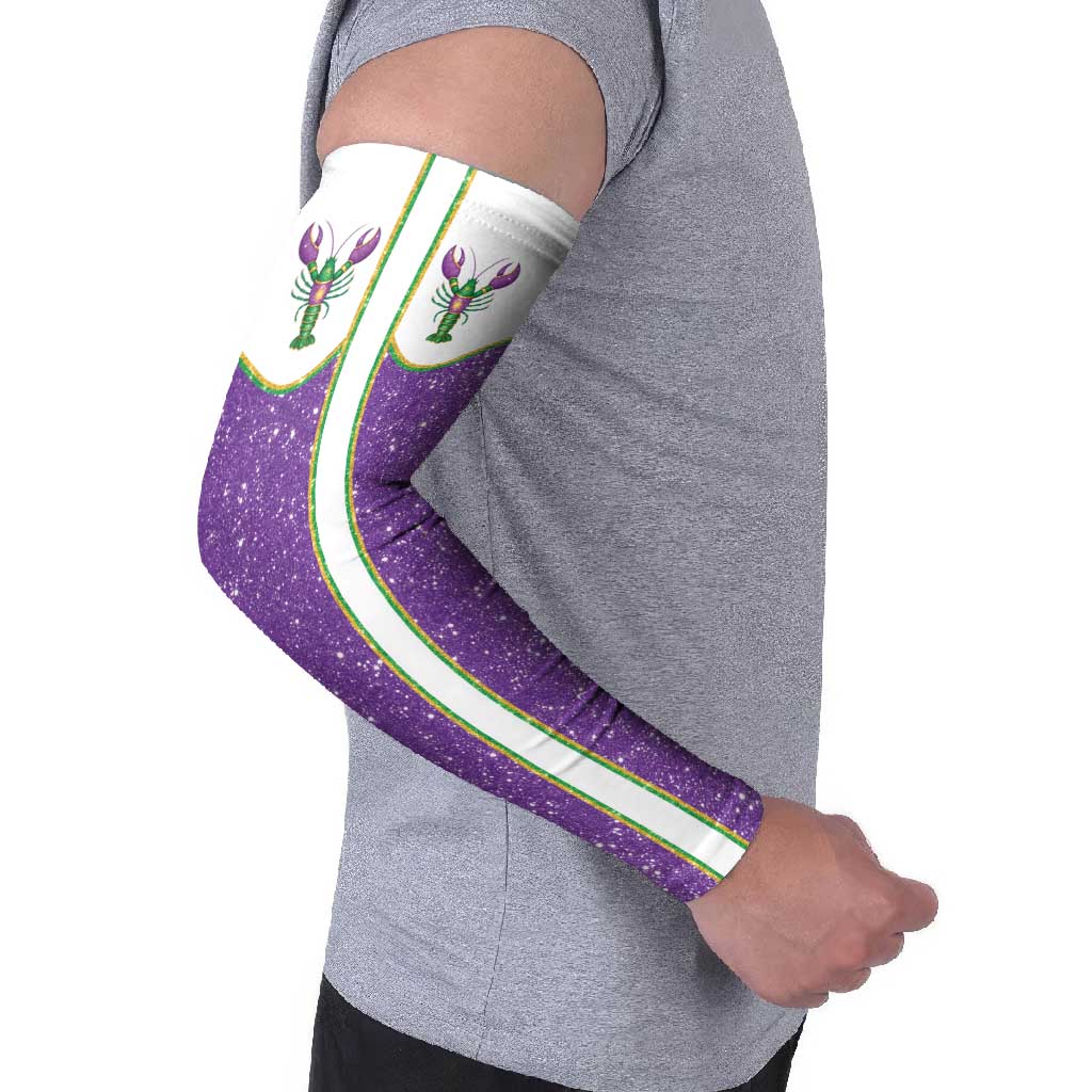 Mardi Gras Crawfish Arm Sleeves Western Yoke Glitter Style