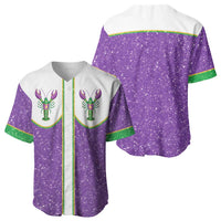 Mardi Gras Crawfish Baseball Jersey Western Yoke Glitter Style