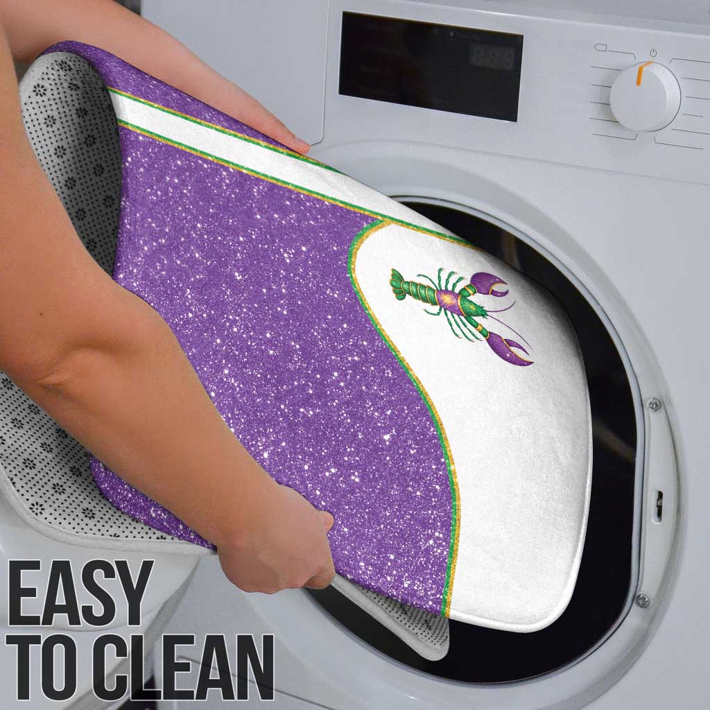 Mardi Gras Crawfish Bathroom Set Western Yoke Glitter Style
