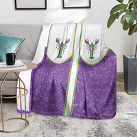 Mardi Gras Crawfish Blanket Western Yoke Glitter Style