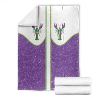 Mardi Gras Crawfish Blanket Western Yoke Glitter Style