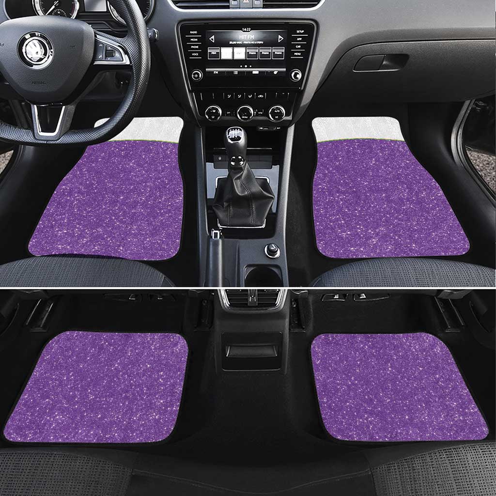 Mardi Gras Crawfish Car Mats Western Yoke Glitter Style