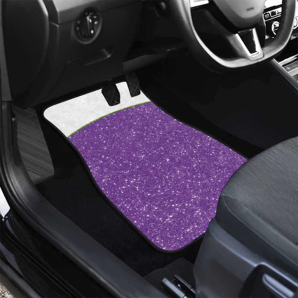 Mardi Gras Crawfish Car Mats Western Yoke Glitter Style