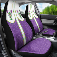 Mardi Gras Crawfish Car Seat Cover Western Yoke Glitter Style