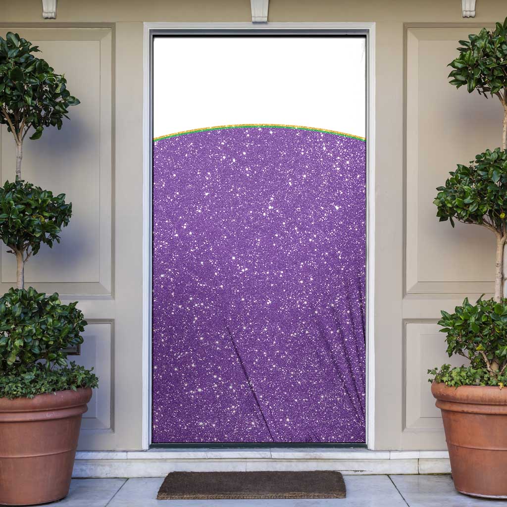 Mardi Gras Crawfish Door Cover Western Yoke Glitter Style