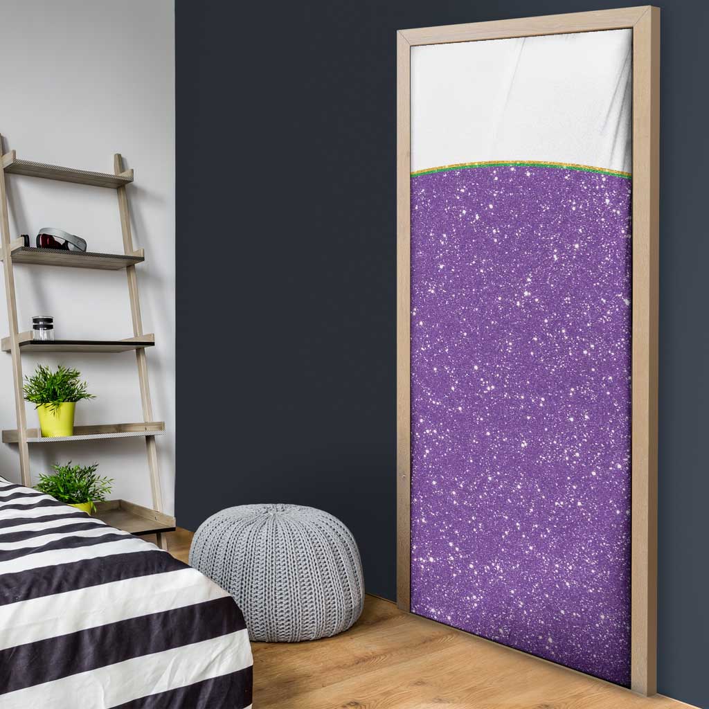 Mardi Gras Crawfish Door Cover Western Yoke Glitter Style