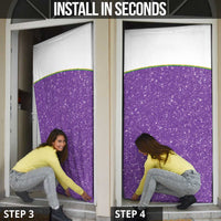 Mardi Gras Crawfish Door Cover Western Yoke Glitter Style