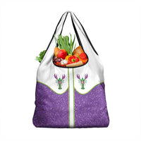 Mardi Gras Crawfish Grocery Bag Western Yoke Glitter Style