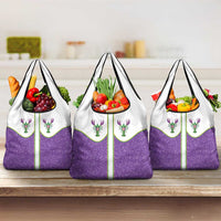 Mardi Gras Crawfish Grocery Bag Western Yoke Glitter Style