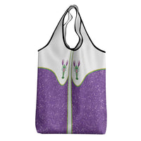 Mardi Gras Crawfish Grocery Bag Western Yoke Glitter Style