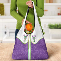 Mardi Gras Crawfish Grocery Bag Western Yoke Glitter Style