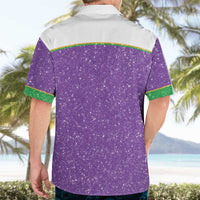 Mardi Gras Crawfish Hawaiian Shirt Western Yoke Glitter Style