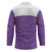 Mardi Gras Crawfish Hockey Jersey Western Yoke Glitter Style