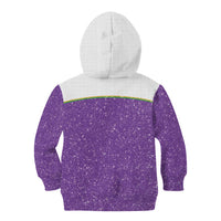 Mardi Gras Crawfish Kid Hoodie Western Yoke Glitter Style
