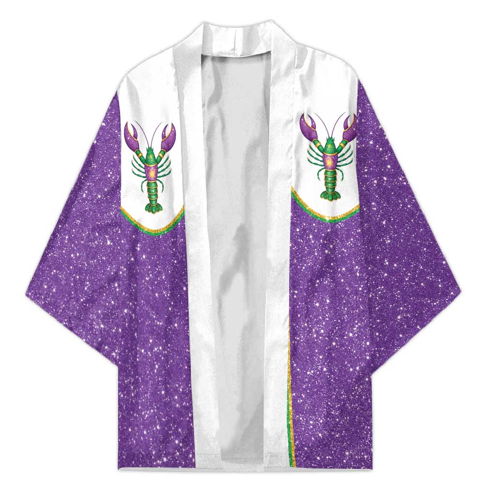 Mardi Gras Crawfish Kimono Western Yoke Glitter Style