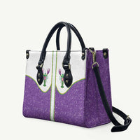 Mardi Gras Crawfish Leather Bag Western Yoke Glitter Style