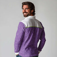 Mardi Gras Crawfish Long Sleeve Polo Shirt Western Yoke Glitter Style