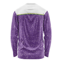 Mardi Gras Crawfish Long Sleeve Shirt Western Yoke Glitter Style