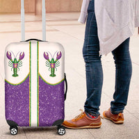 Mardi Gras Crawfish Luggage Cover Western Yoke Glitter Style