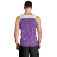 Mardi Gras Crawfish Men Tank Top Western Yoke Glitter Style