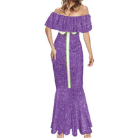 Mardi Gras Crawfish Mermaid Dress Western Yoke Glitter Style