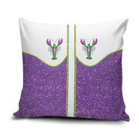 Mardi Gras Crawfish Pillow Cover Western Yoke Glitter Style