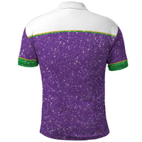 Mardi Gras Crawfish Polo Shirt Western Yoke Glitter Style